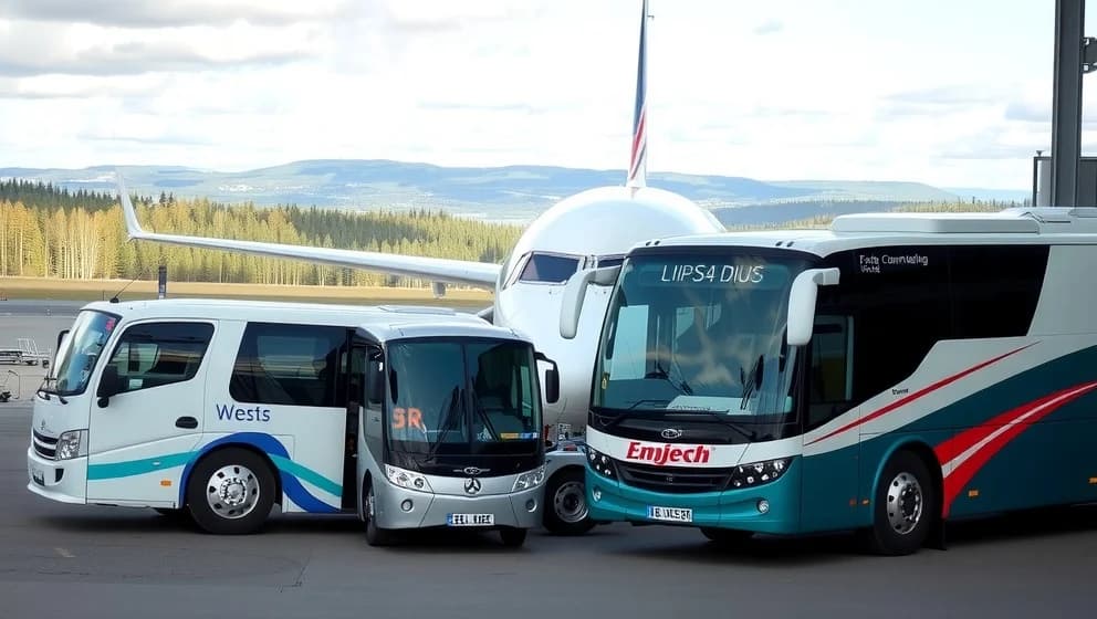 Rolfs buss och flyg genom Sverige